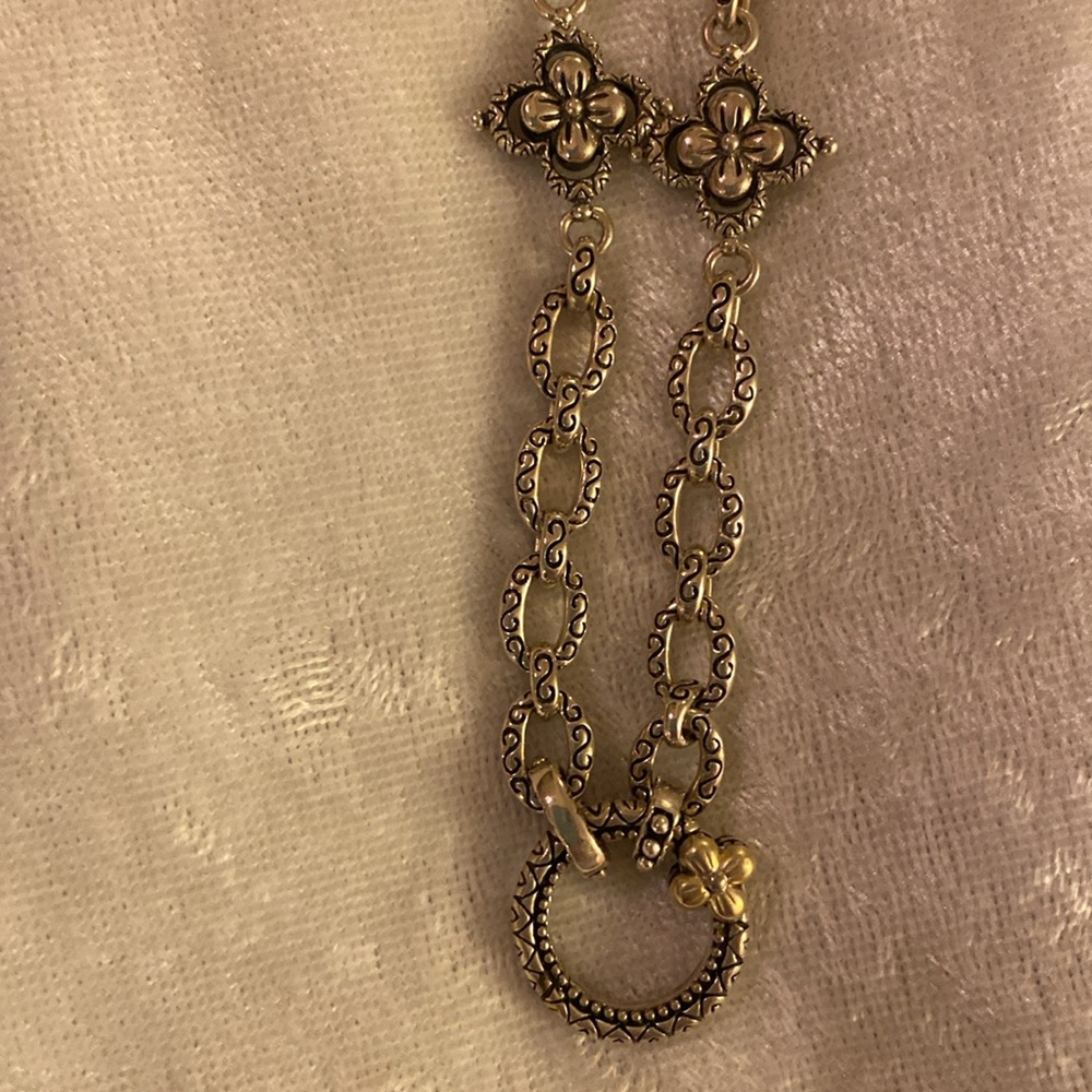 Barbara Bixby Sterling/gold Enhancer Necklace